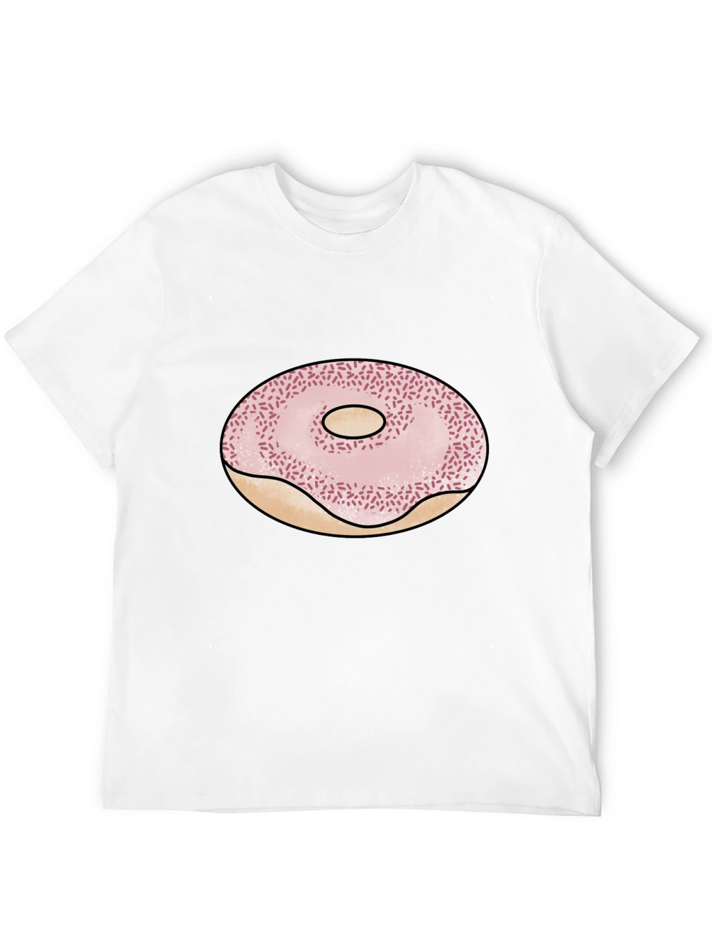 Donut Graphic Black T-Shirt - Casual Style