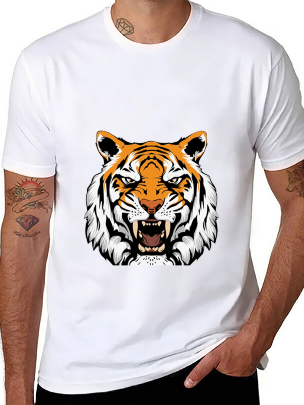 Bold Tiger Graphic Tee - Fierce & Stylish