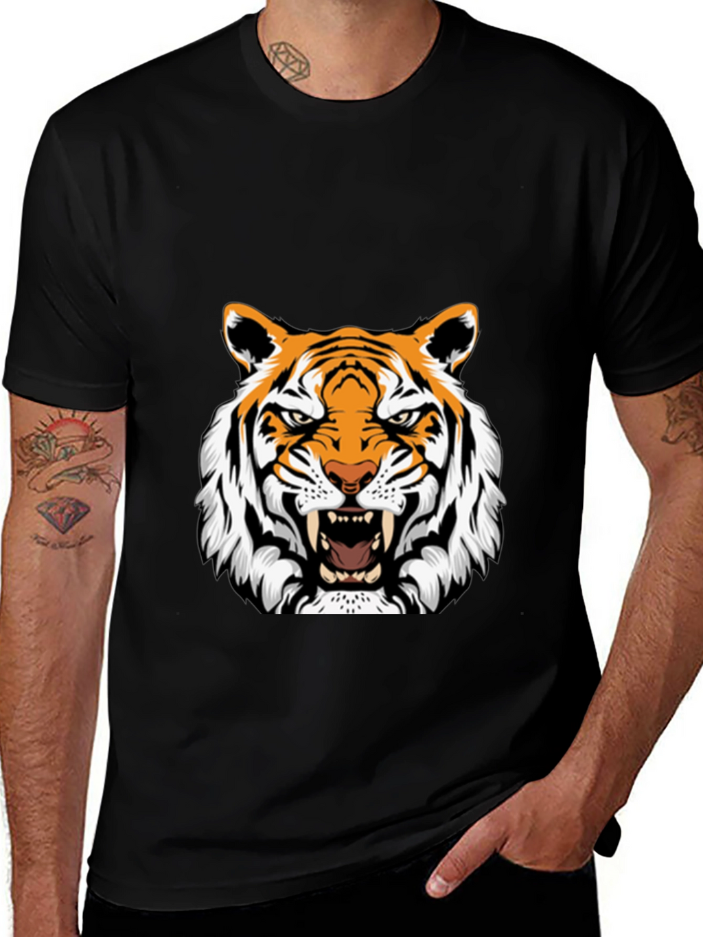 Bold Tiger Graphic Tee - Fierce & Stylish