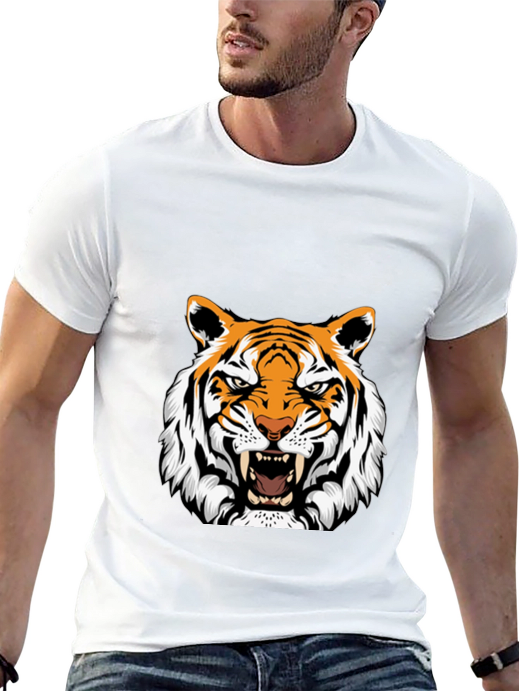 Bold Tiger Graphic Tee - Fierce & Stylish