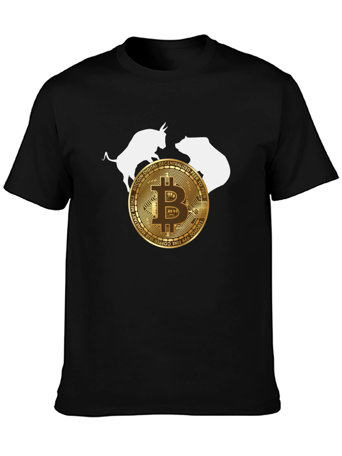 Bitcoin Bull & Bear Crypto T-Shirt