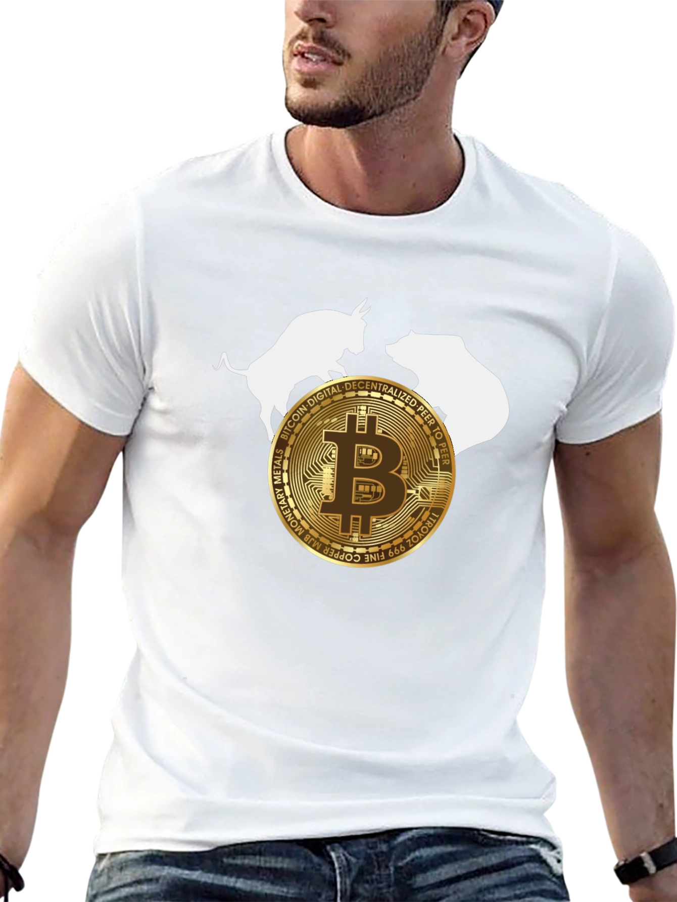 Bitcoin Bull & Bear Crypto T-Shirt
