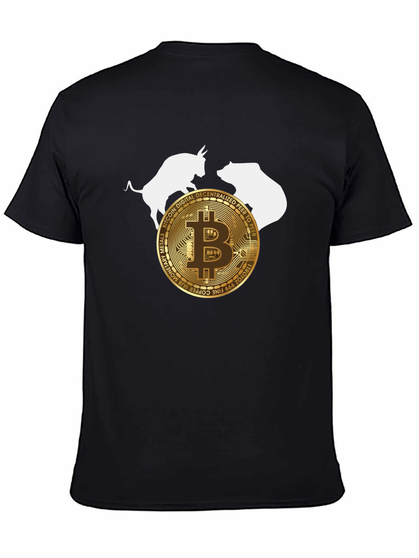 Bitcoin Bull & Bear Crypto T-Shirt