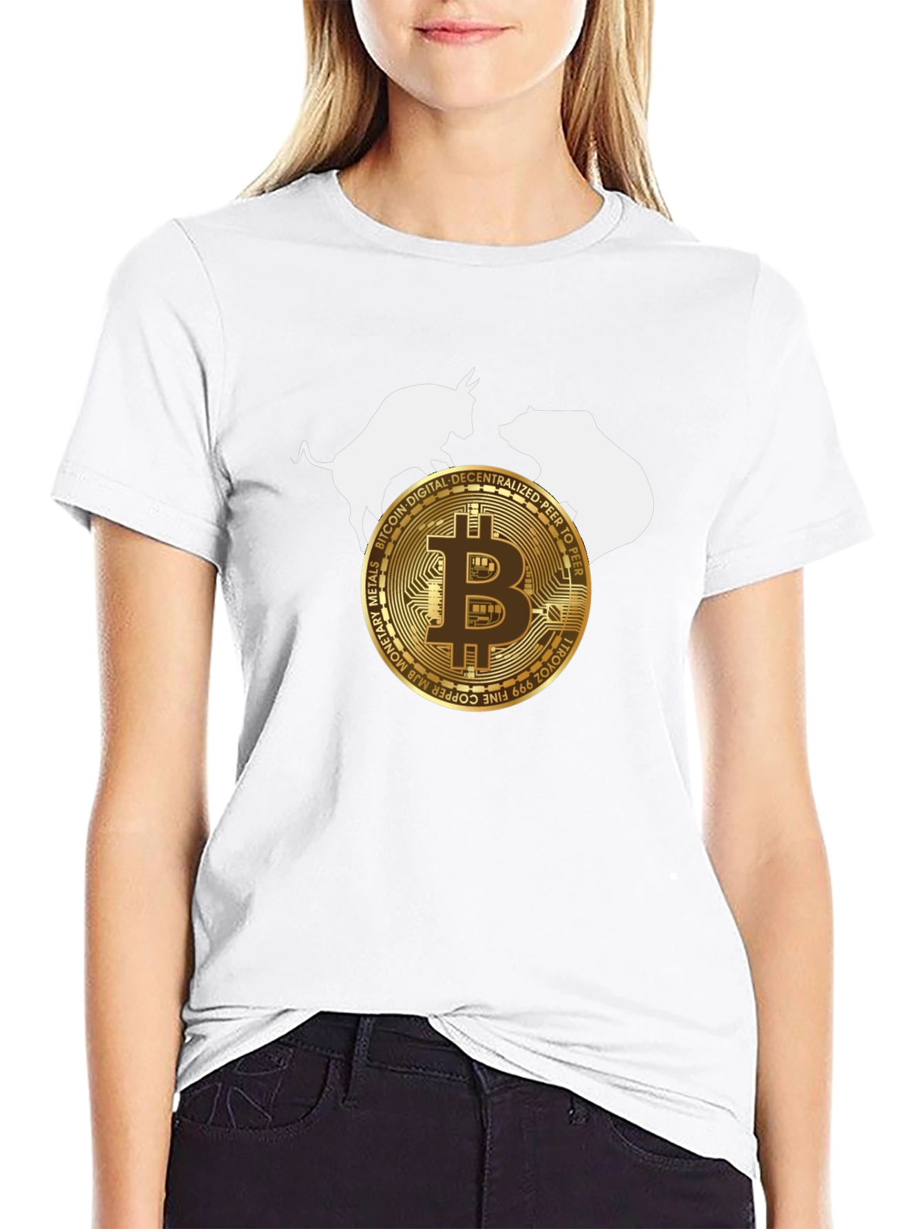 Bitcoin Bull & Bear Crypto T-Shirt