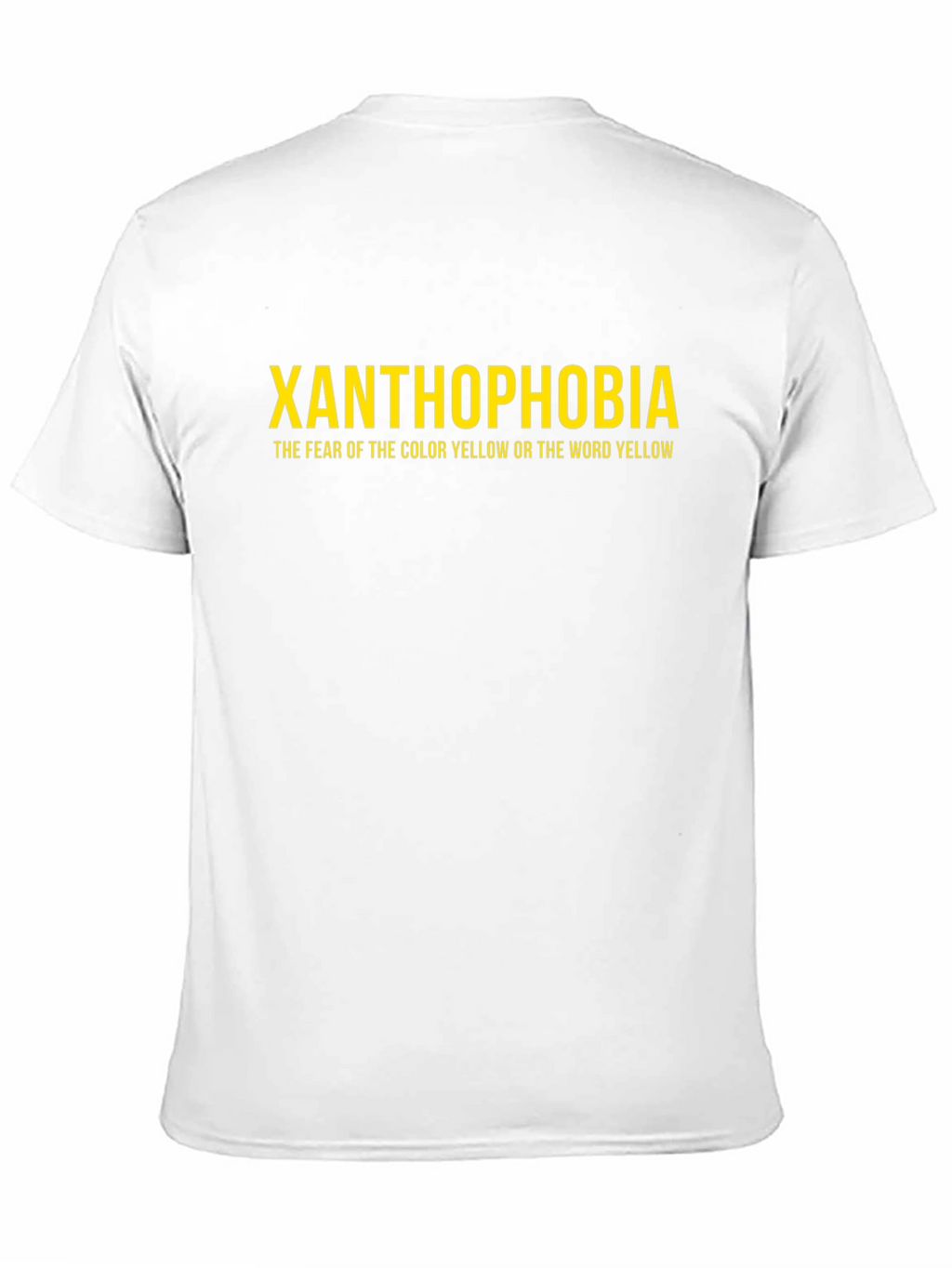Xanthophobia T-Shirt - Fear of Yellow Tee