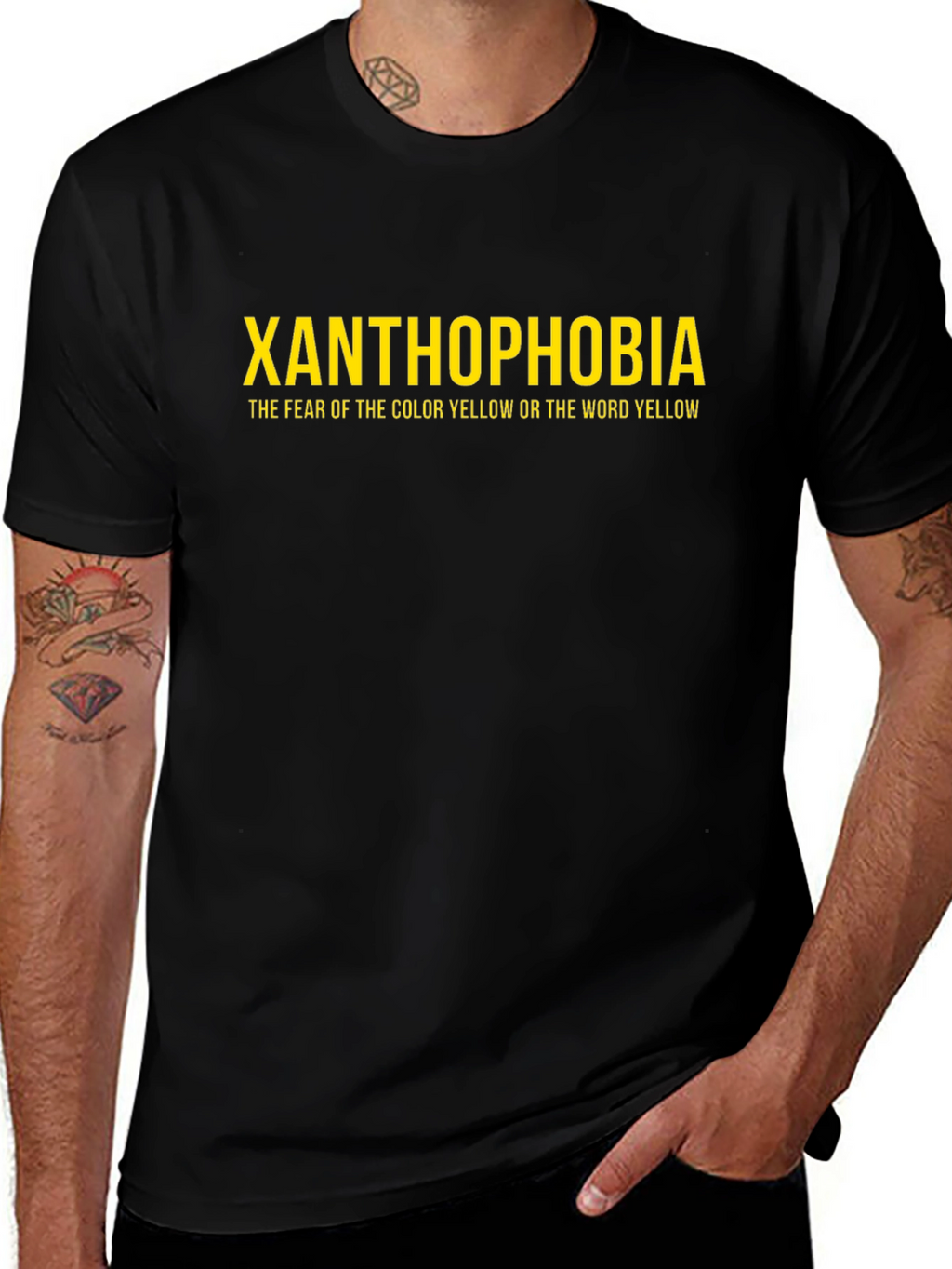 Xanthophobia T-Shirt - Fear of Yellow Tee