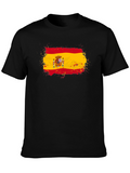 Spain Flag T-Shirt - Distressed Design