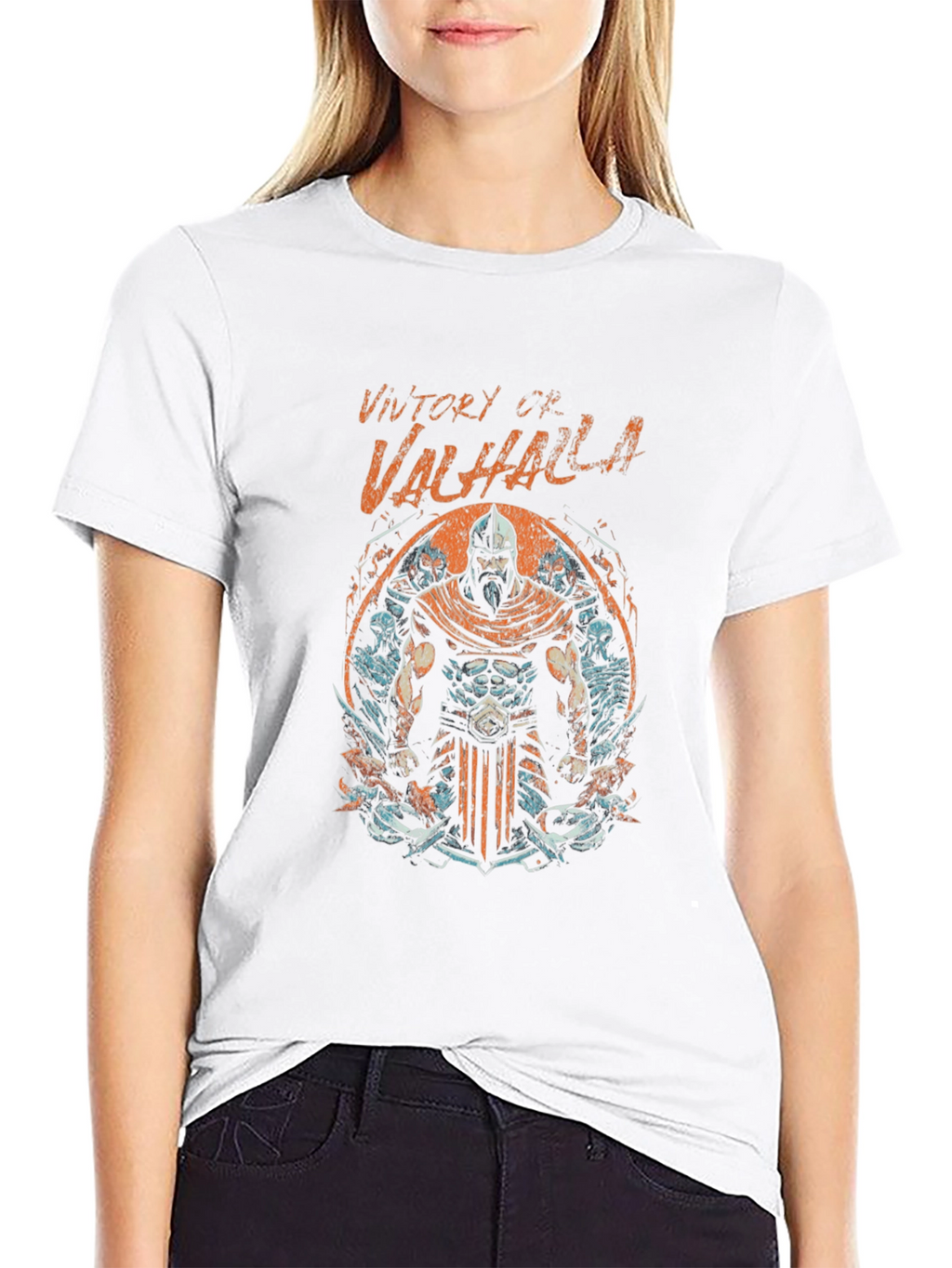 Victory of Valhalla Graphic Tee - Black
