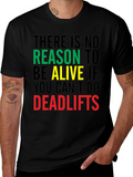 Deadlifts Motivation Graphic Tee - Gym Workout T-Shirt