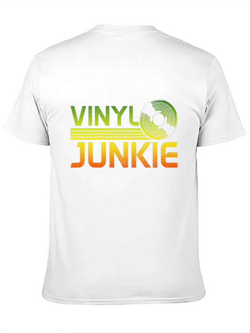 Vinyl Junkie Graphic T-Shirt - Retro Music Lover Tee