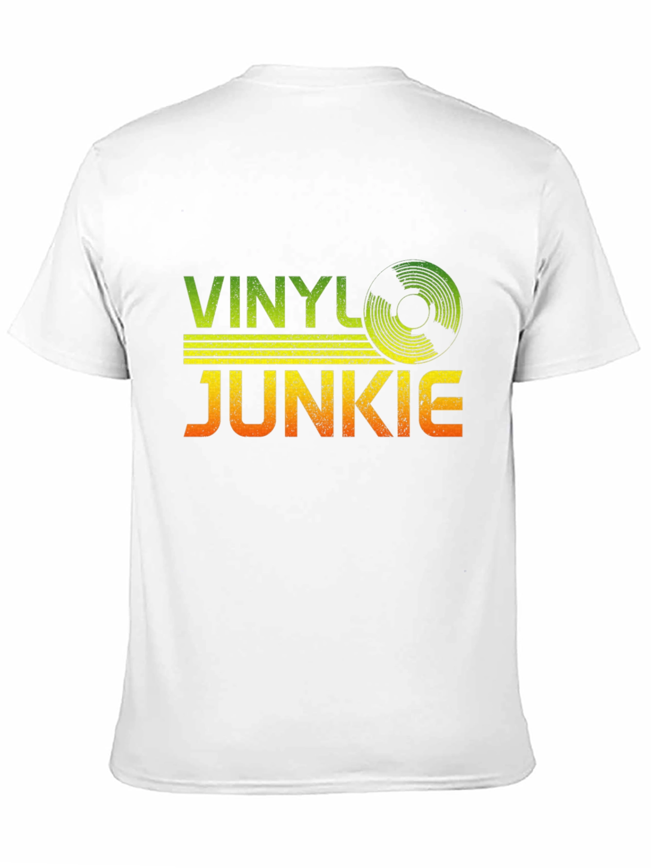 Vinyl Junkie Graphic T-Shirt - Retro Music Lover Tee