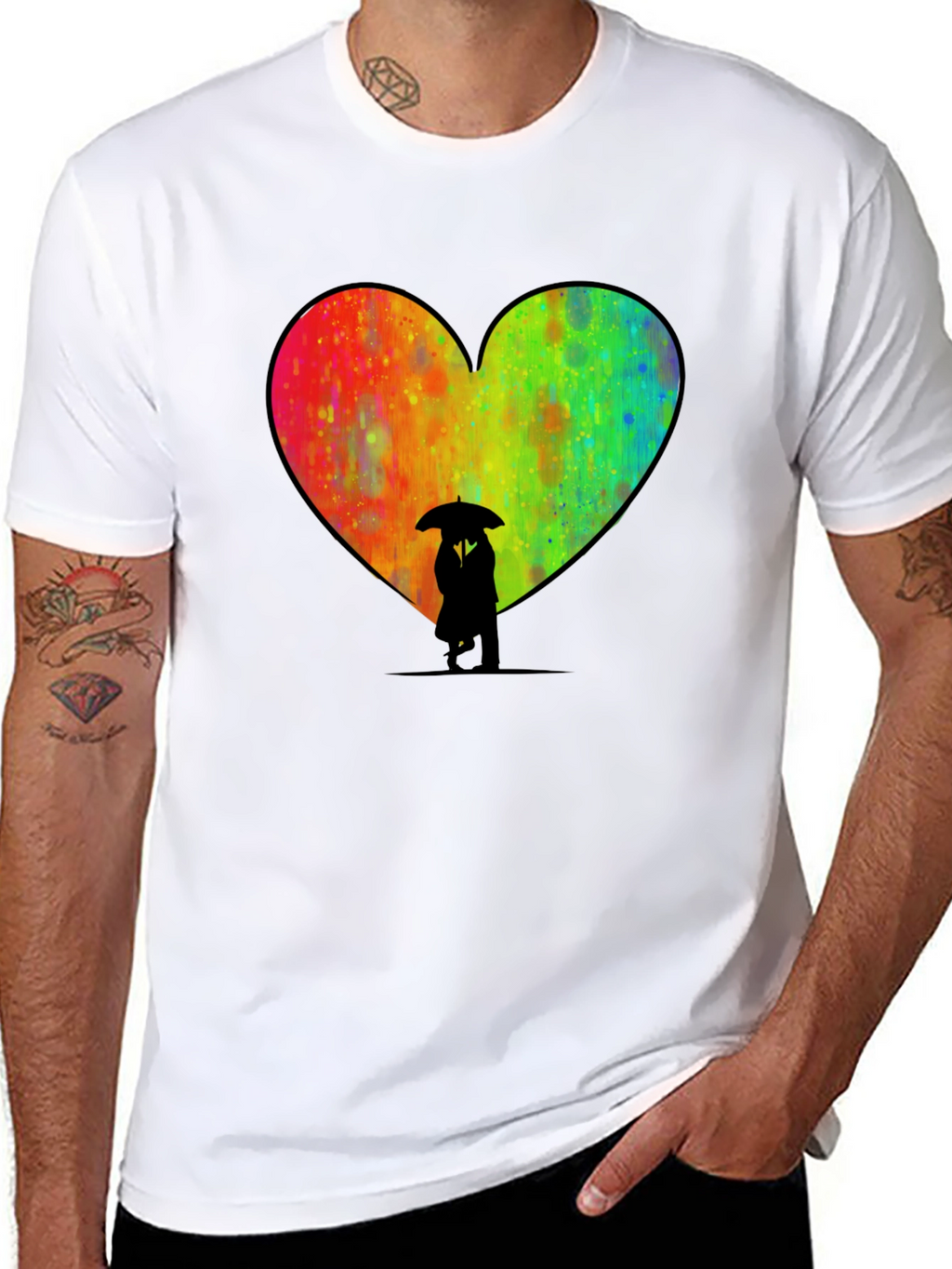 Heart Umbrella Graphic Tee