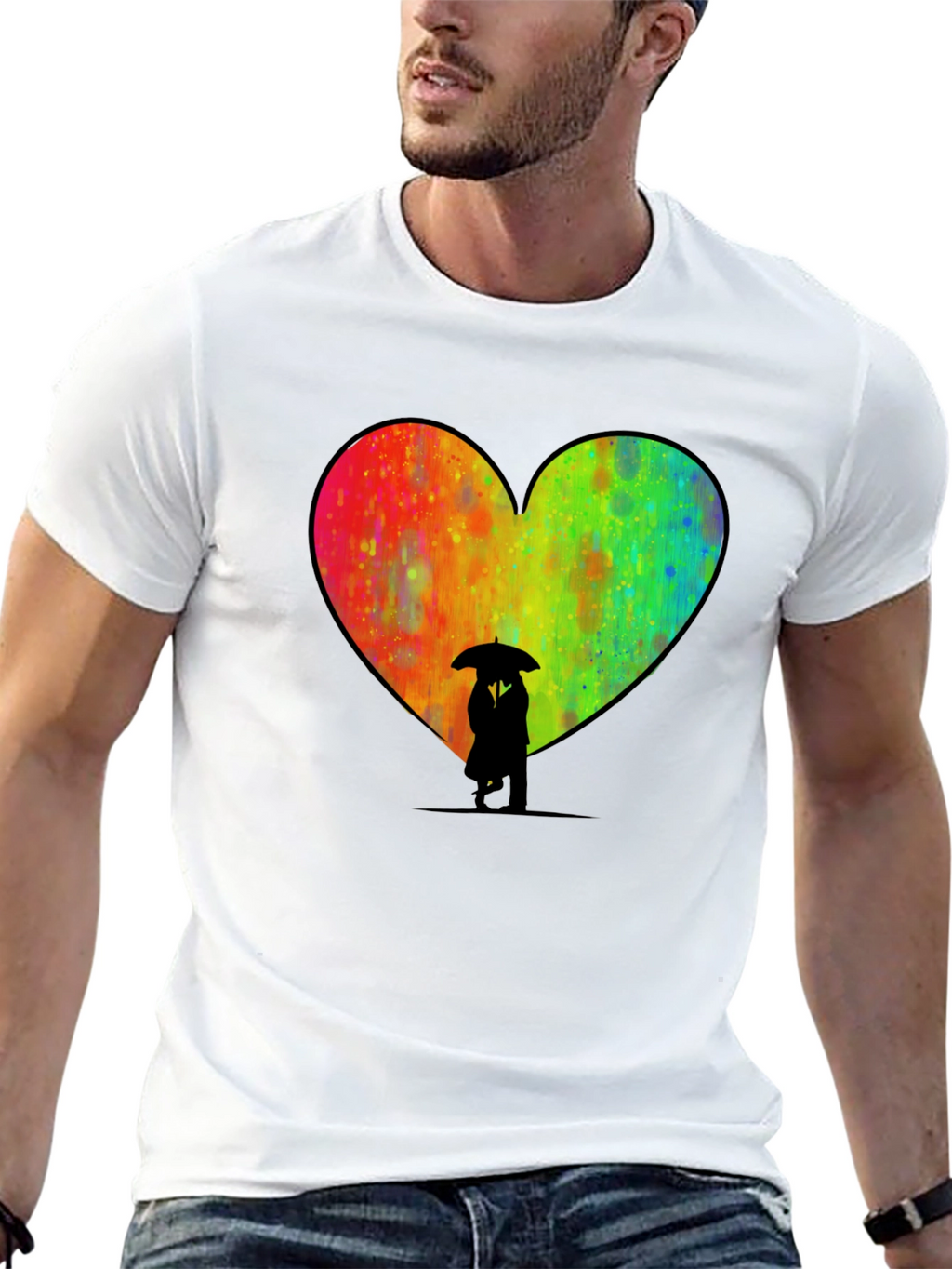 Heart Umbrella Graphic Tee