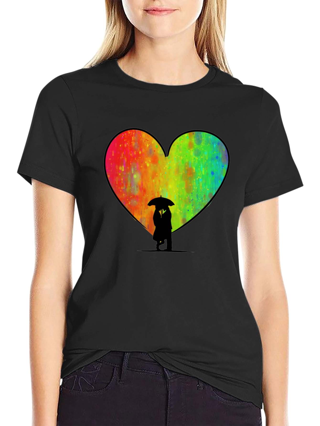 Heart Umbrella Graphic Tee
