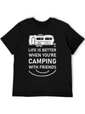 Camping with Friends Graphic Tee