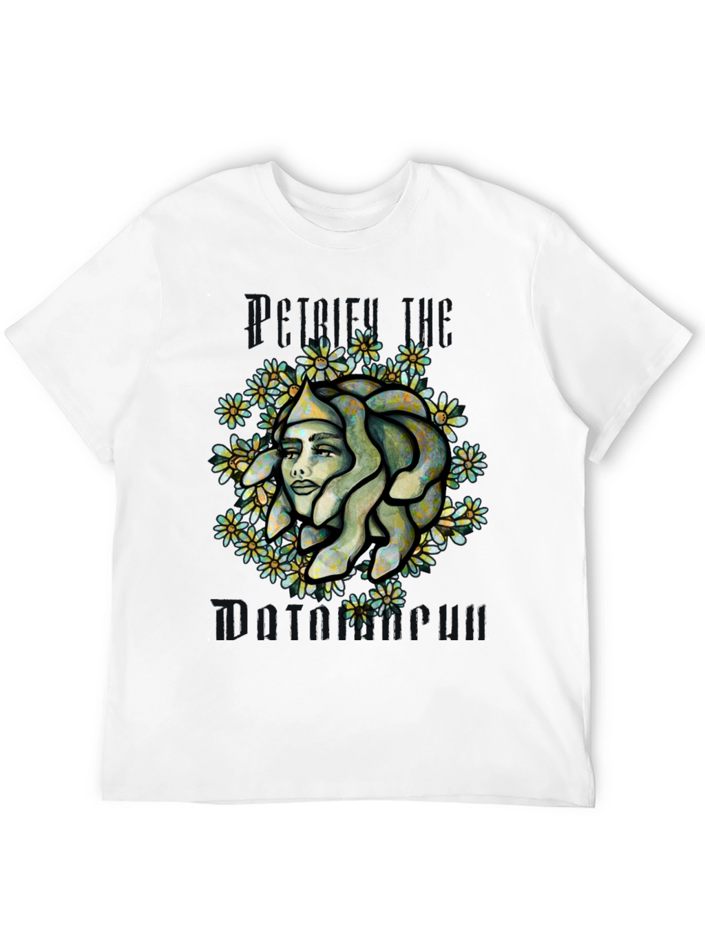 Medusa Graphic Print Tee - Black
