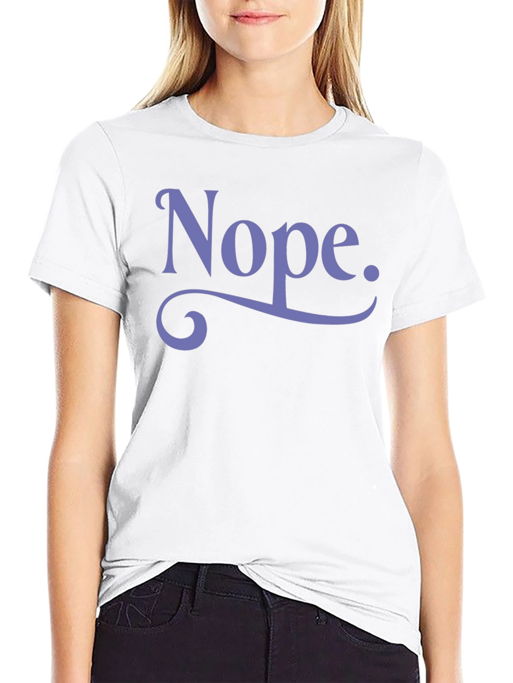 Nope. Graphic Tee - Funny Casual Shirt