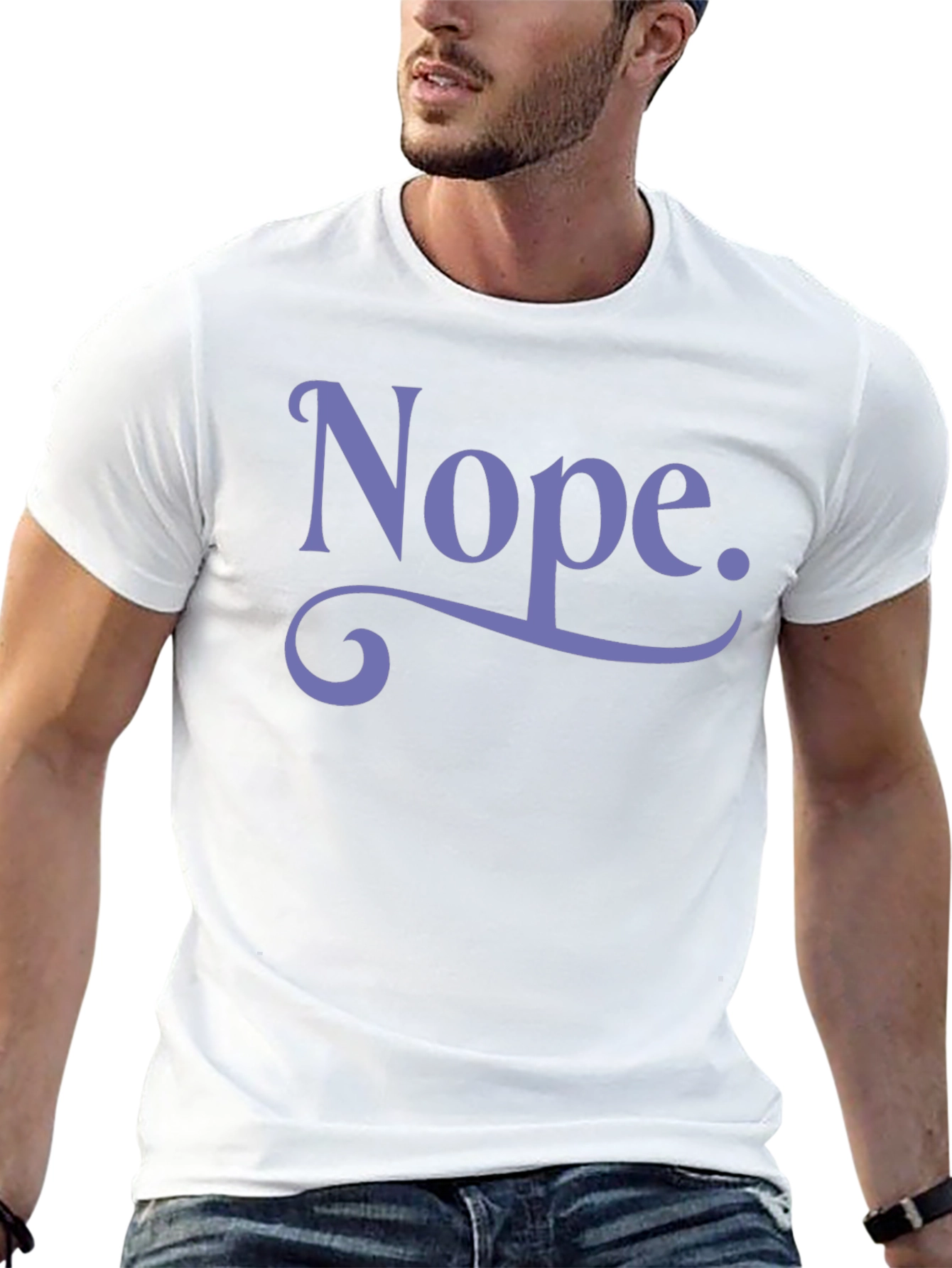 Nope. Graphic Tee - Funny Casual Shirt