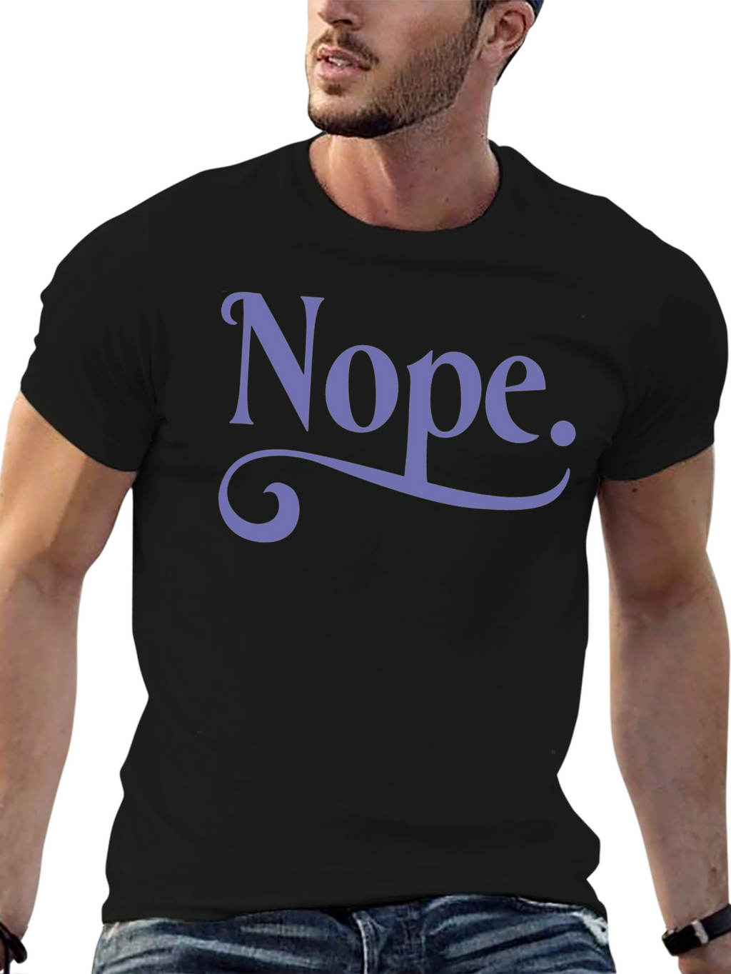Nope. Graphic Tee - Funny Casual Shirt