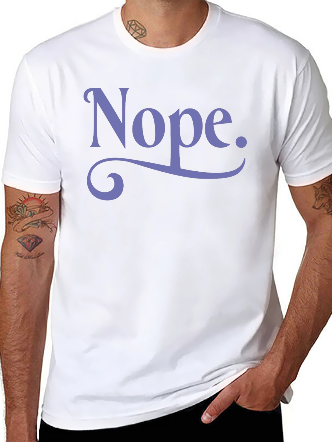 Nope. Graphic Tee - Funny Casual Shirt