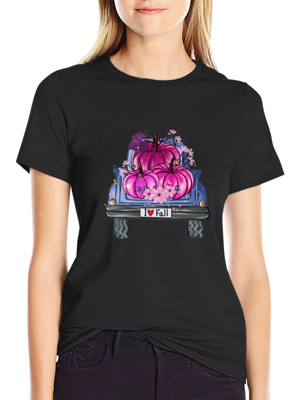 I Love Fall Pumpkin Truck Graphic Tee