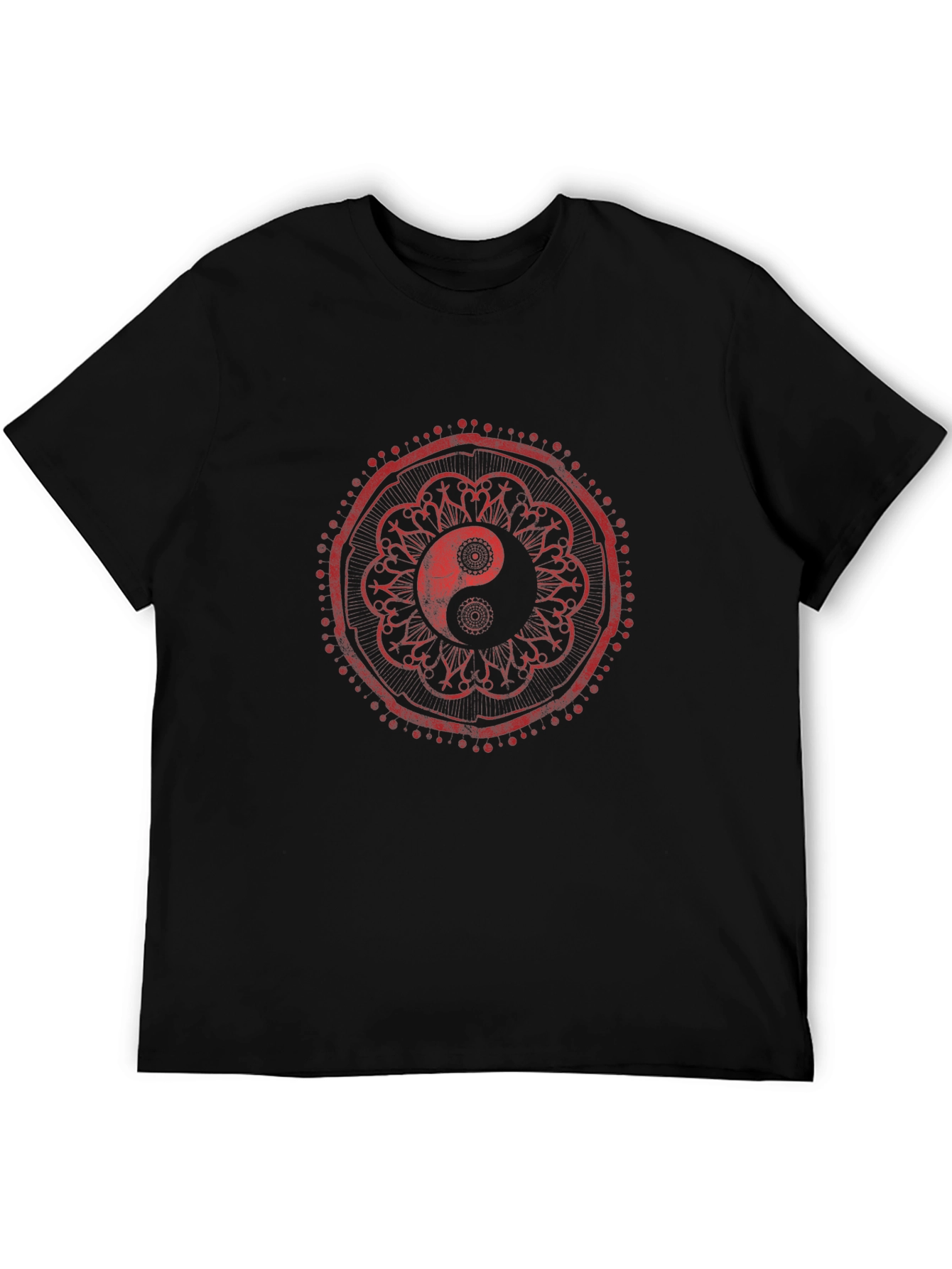 Yin Yang Mandala Graphic Tee - Stylish Comfort