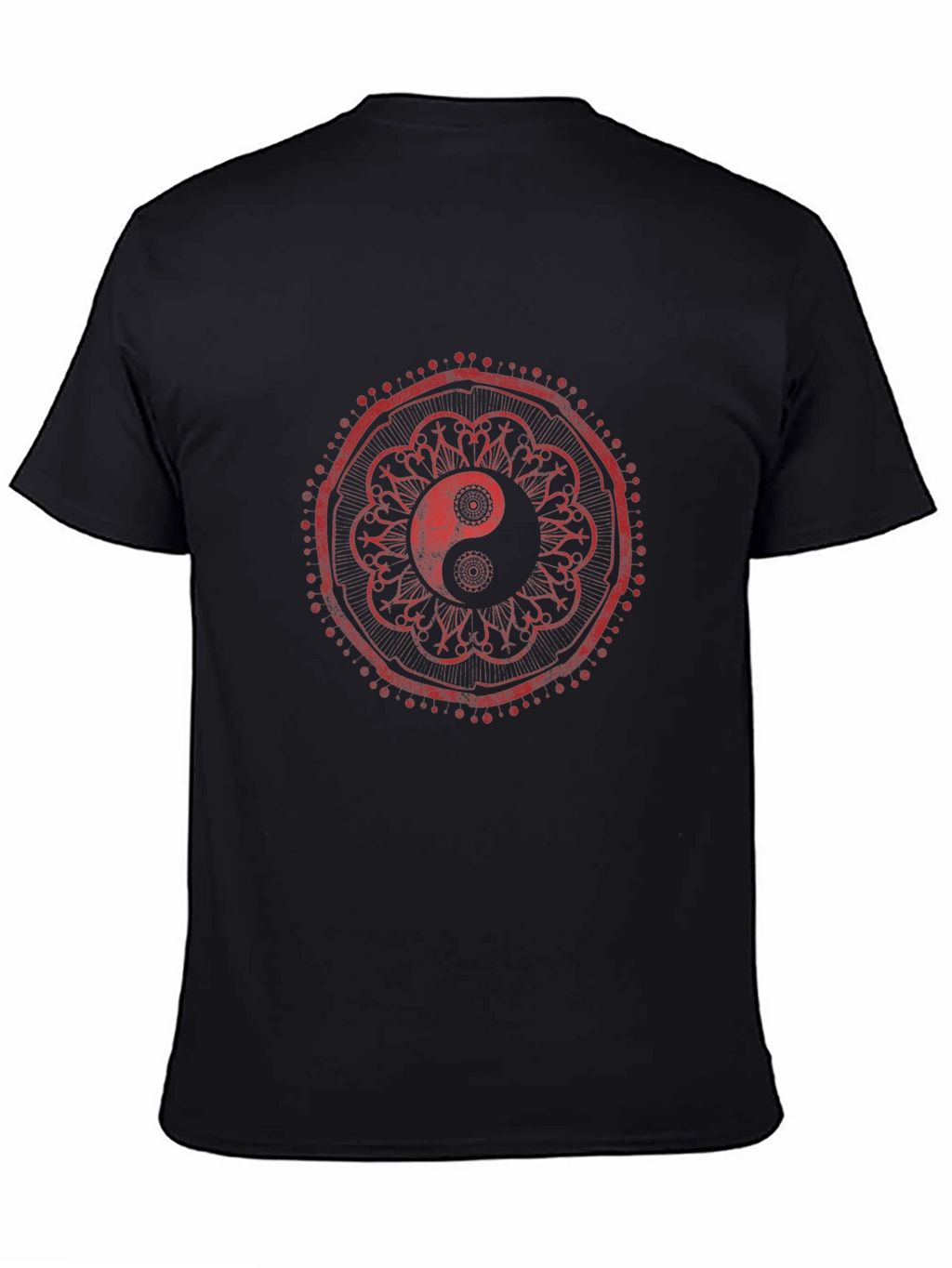 Yin Yang Mandala Graphic Tee - Stylish Comfort