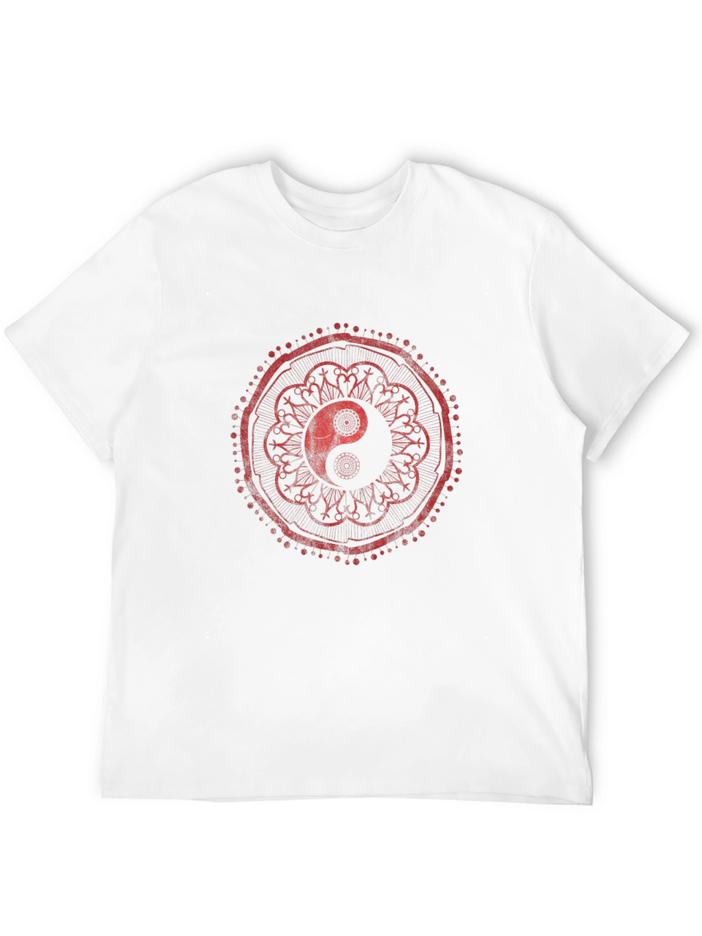 Yin Yang Mandala Graphic Tee - Stylish Comfort