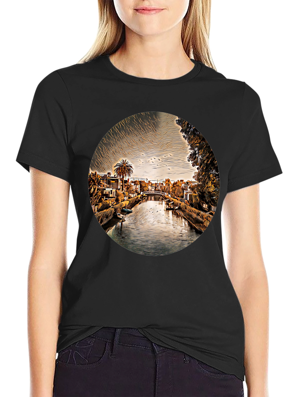 Venice Canal T-Shirt - Unique Graphic Tee