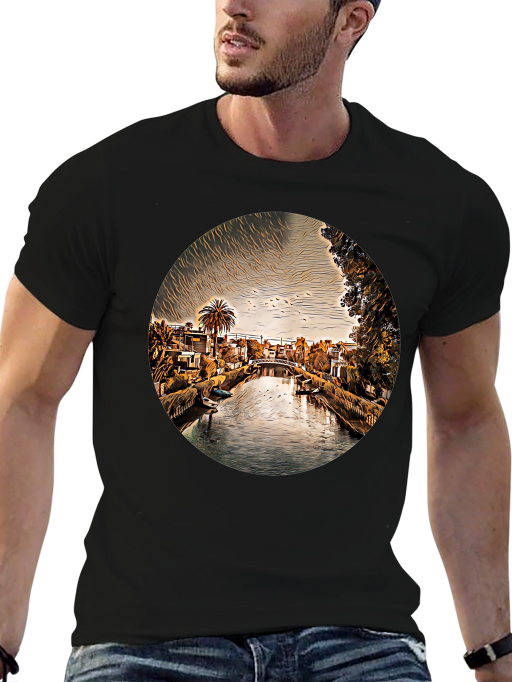 Venice Canal T-Shirt - Unique Graphic Tee