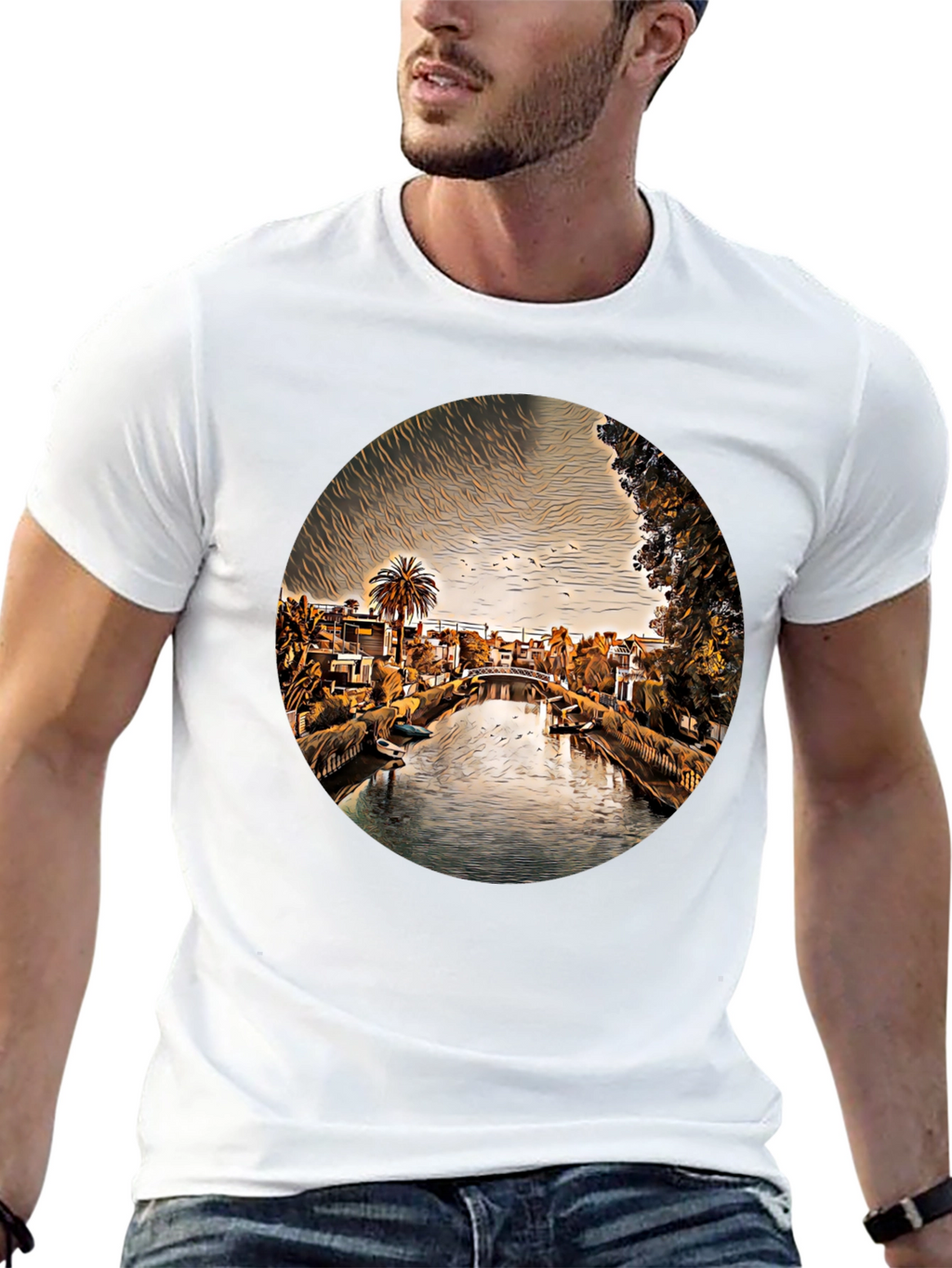 Venice Canal T-Shirt - Unique Graphic Tee