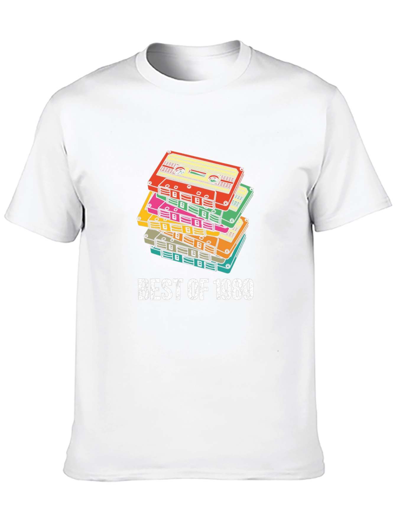 Best of 1989 Cassette Tape Stack Graphic Tee
