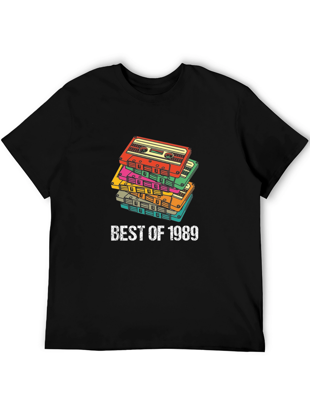 Best of 1989 Cassette Tape Stack Graphic Tee