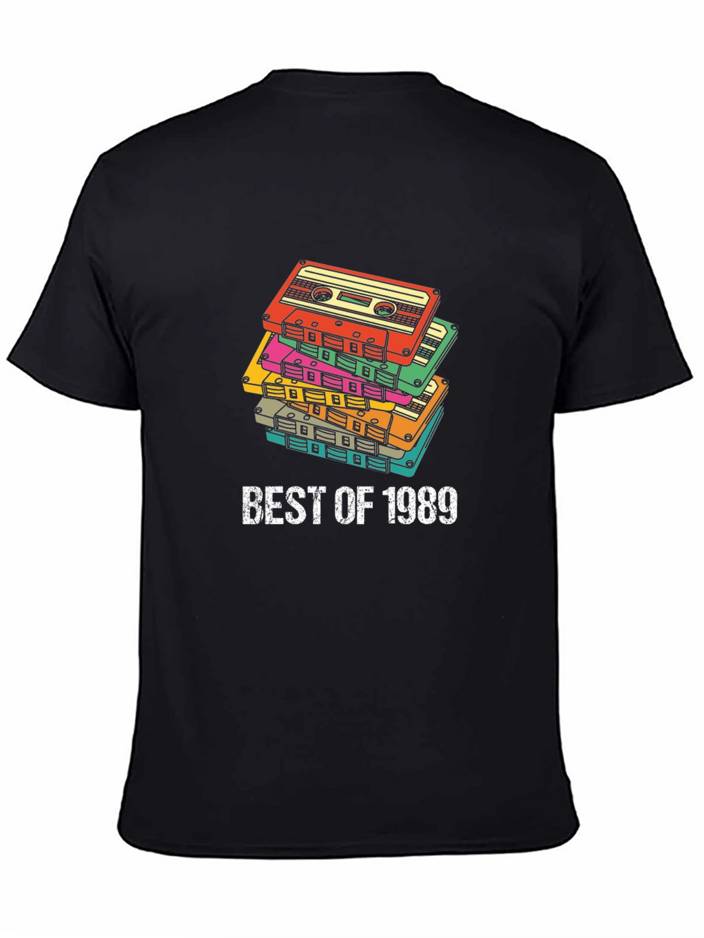 Best of 1989 Cassette Tape Stack Graphic Tee