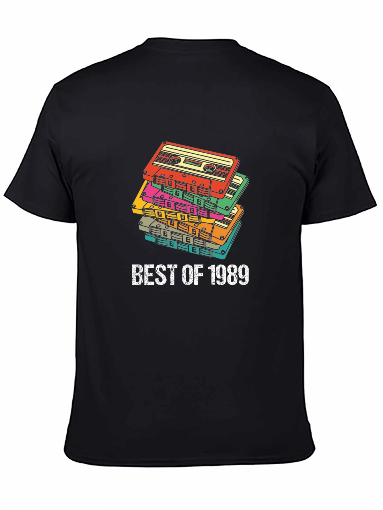 Best of 1989 Cassette Tape Stack Graphic Tee