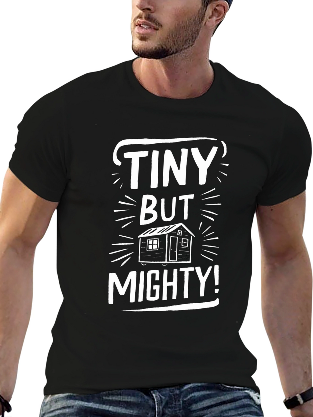 Tiny But Mighty House Graphic T-Shirt