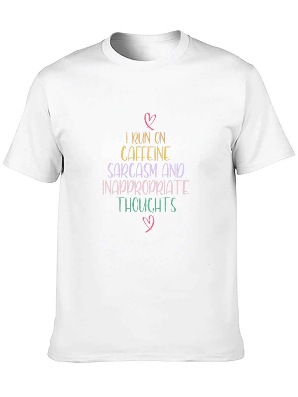 Caffeine Sarcasm T-Shirt - Inappropriate Thoughts Tee
