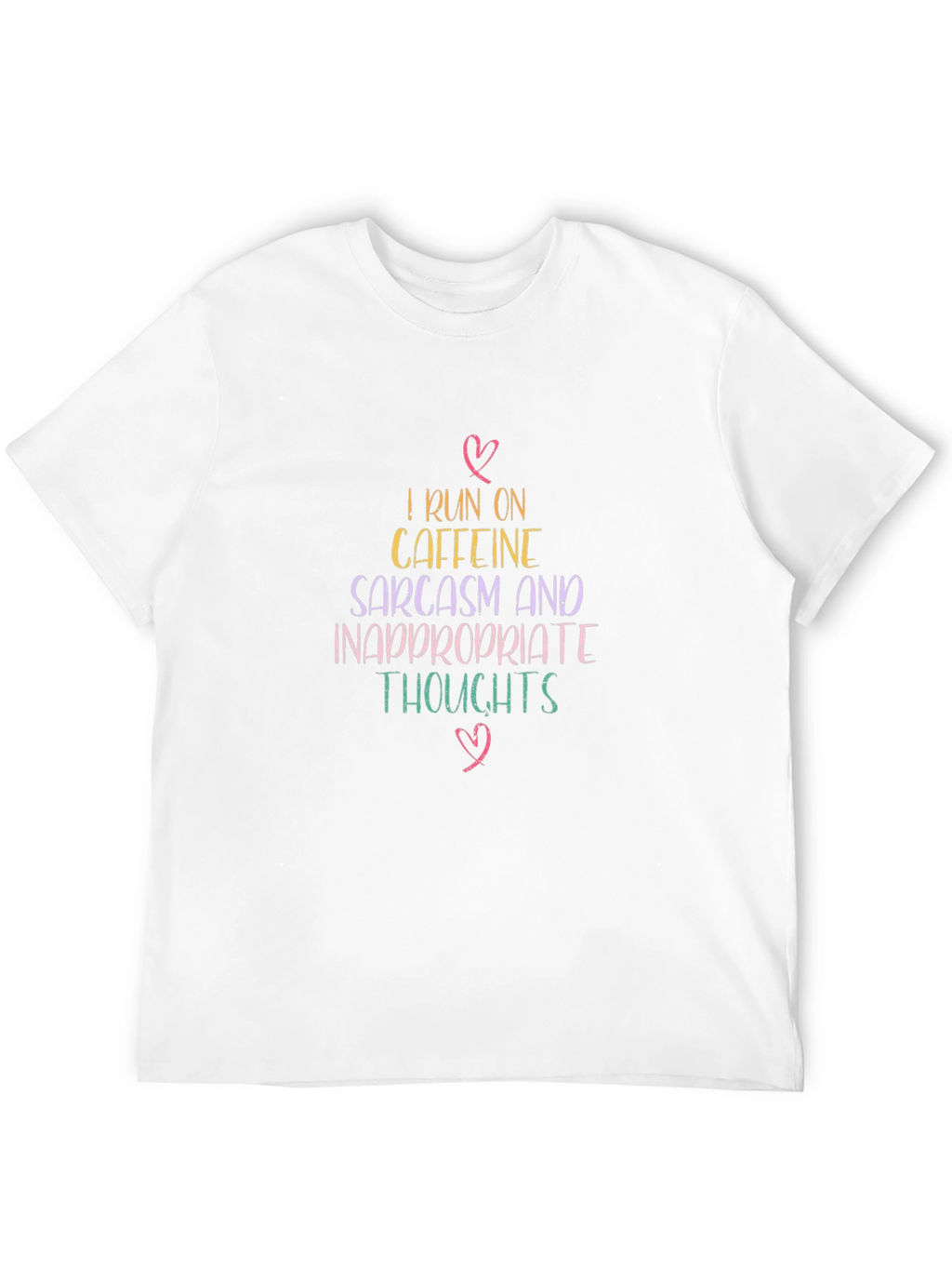 Caffeine Sarcasm T-Shirt - Inappropriate Thoughts Tee