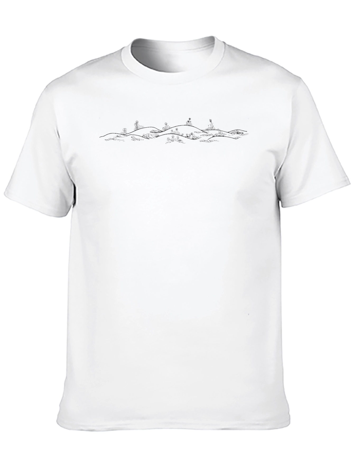 Minimalist Hills Black T-Shirt