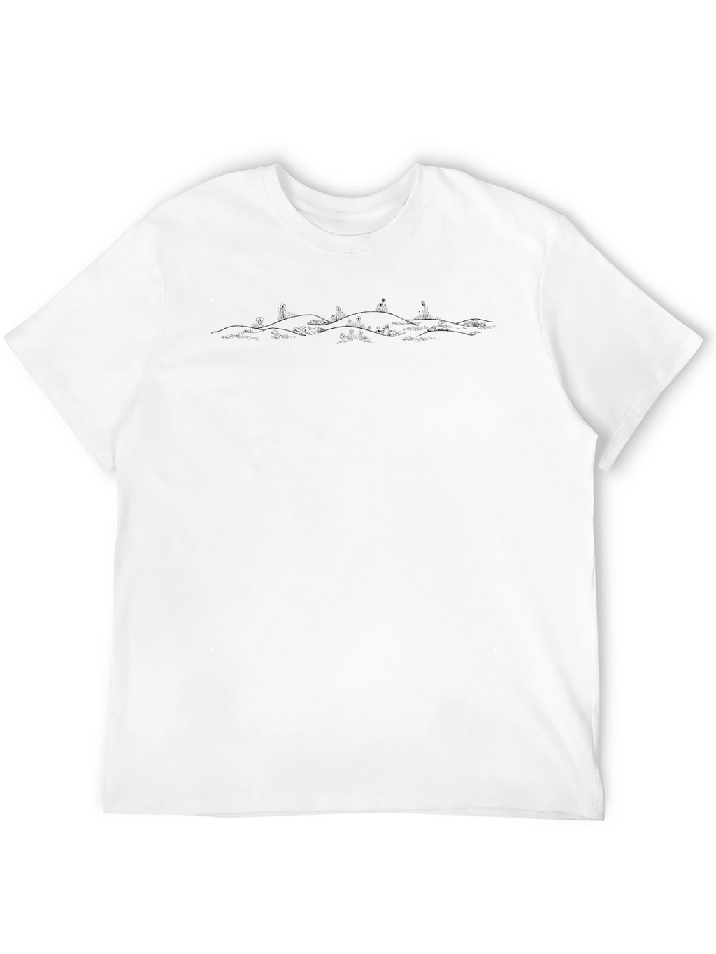 Minimalist Hills Black T-Shirt