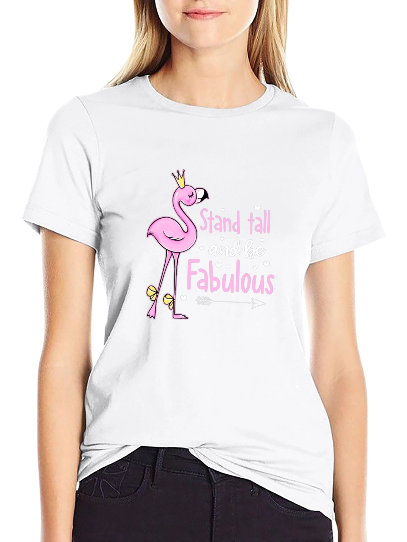 Stand Tall Flamingo Graphic Tee
