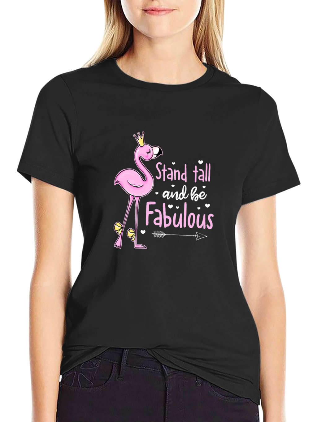 Stand Tall Flamingo Graphic Tee