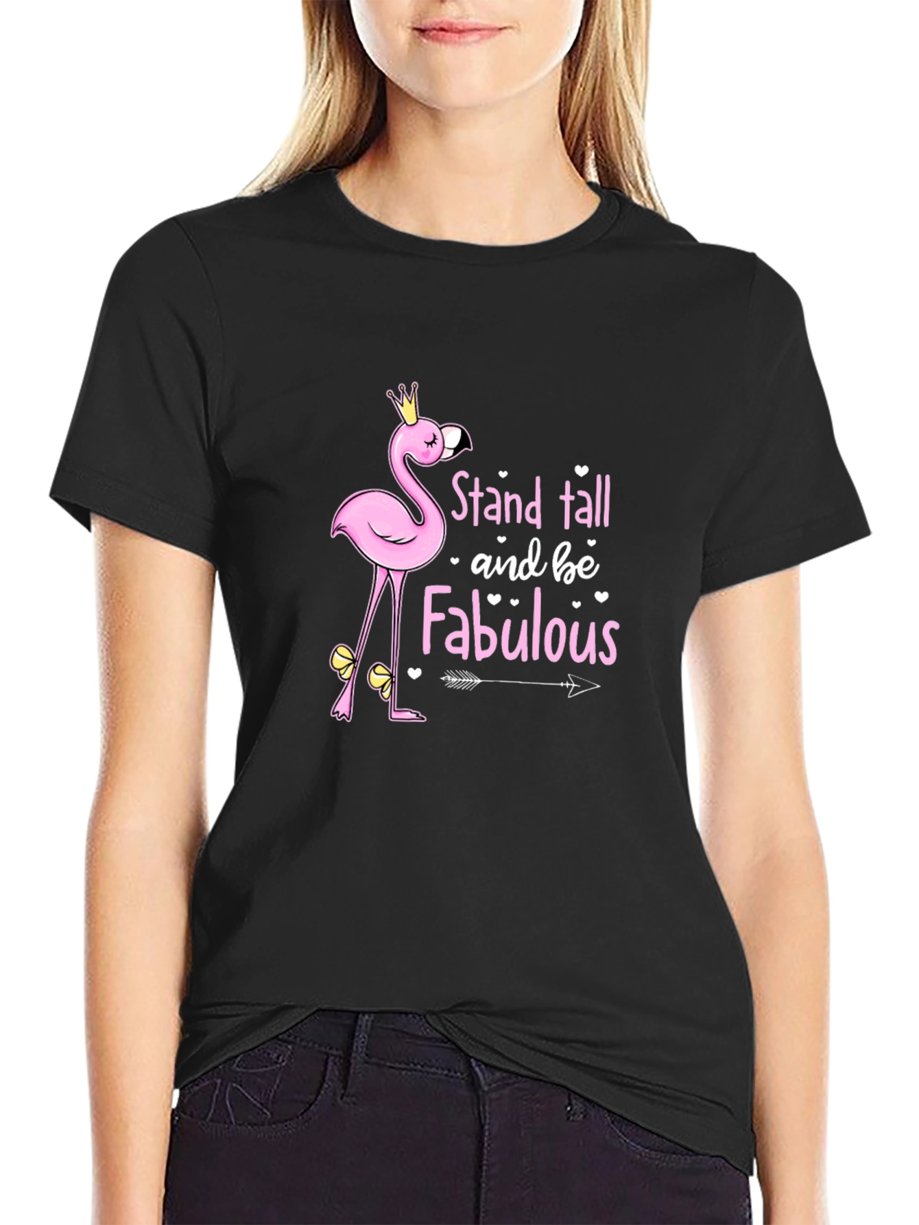 Stand Tall Flamingo Graphic Tee