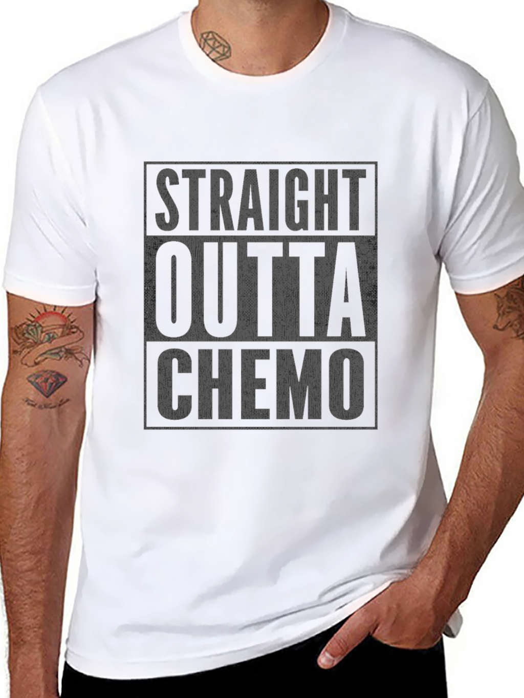Straight Outta Chemo T-Shirt - Cancer Survivor Tee