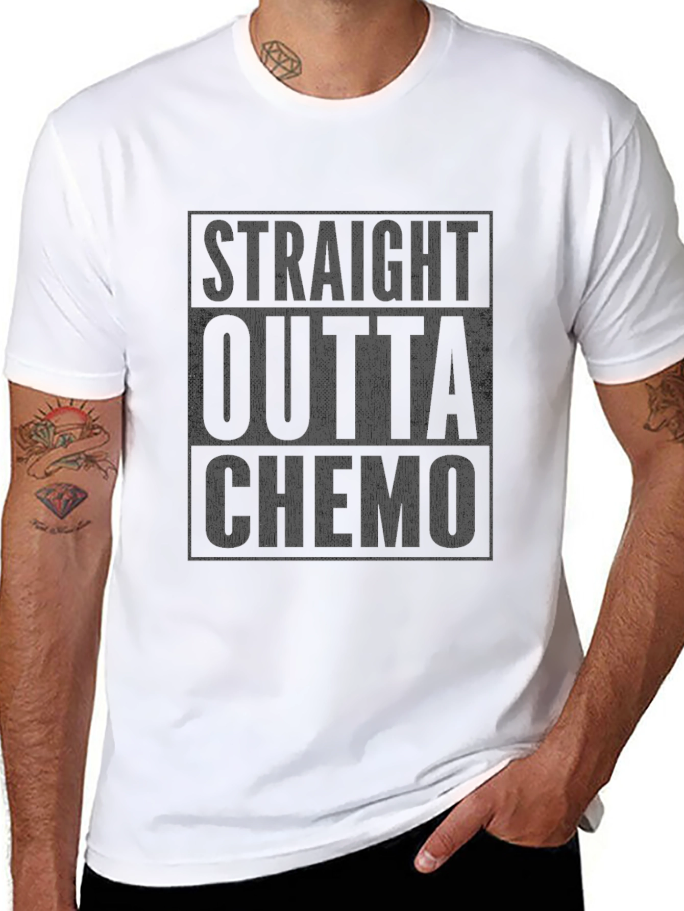 Straight Outta Chemo T-Shirt - Cancer Survivor Tee