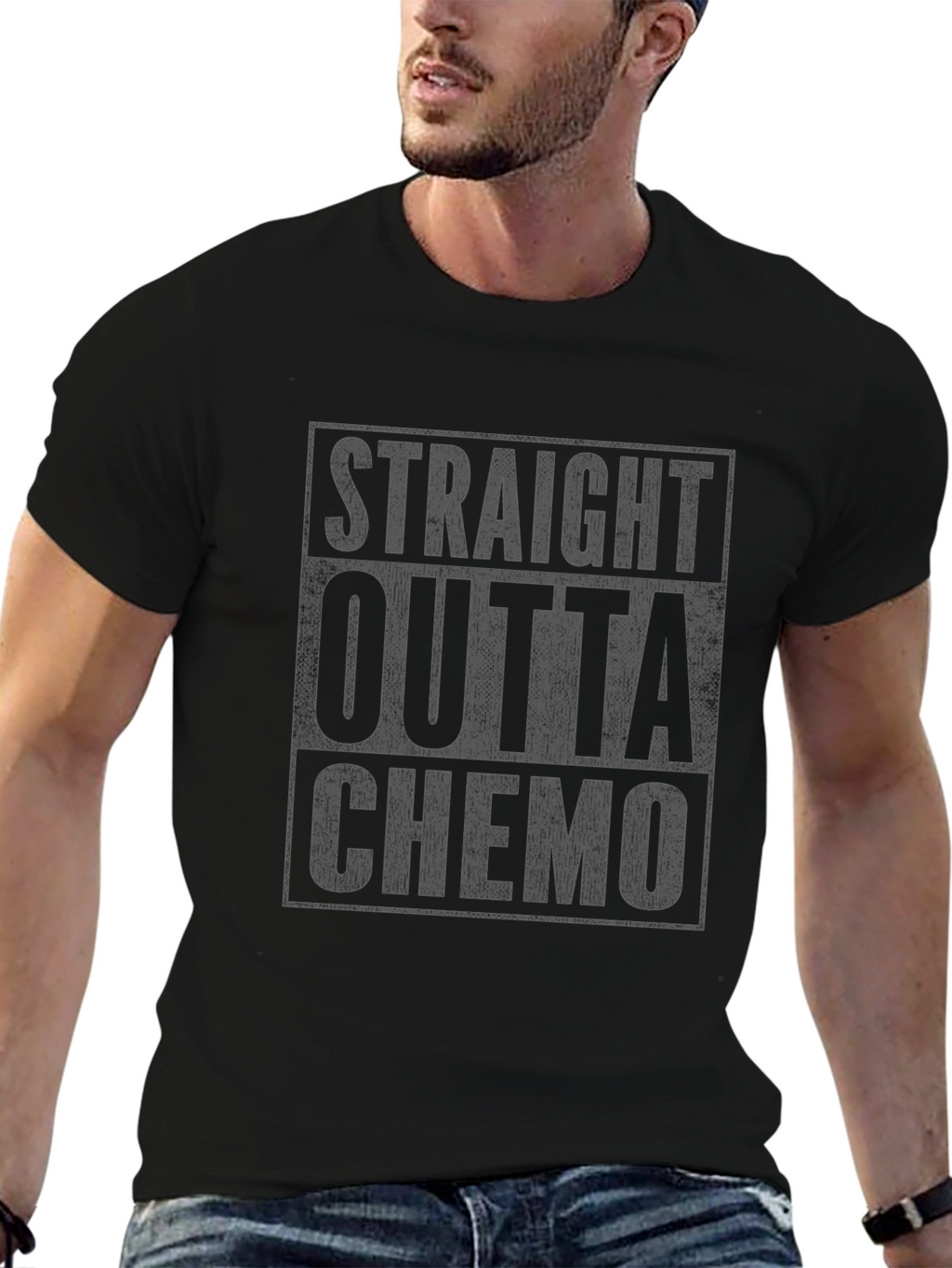 Straight Outta Chemo T-Shirt - Cancer Survivor Tee
