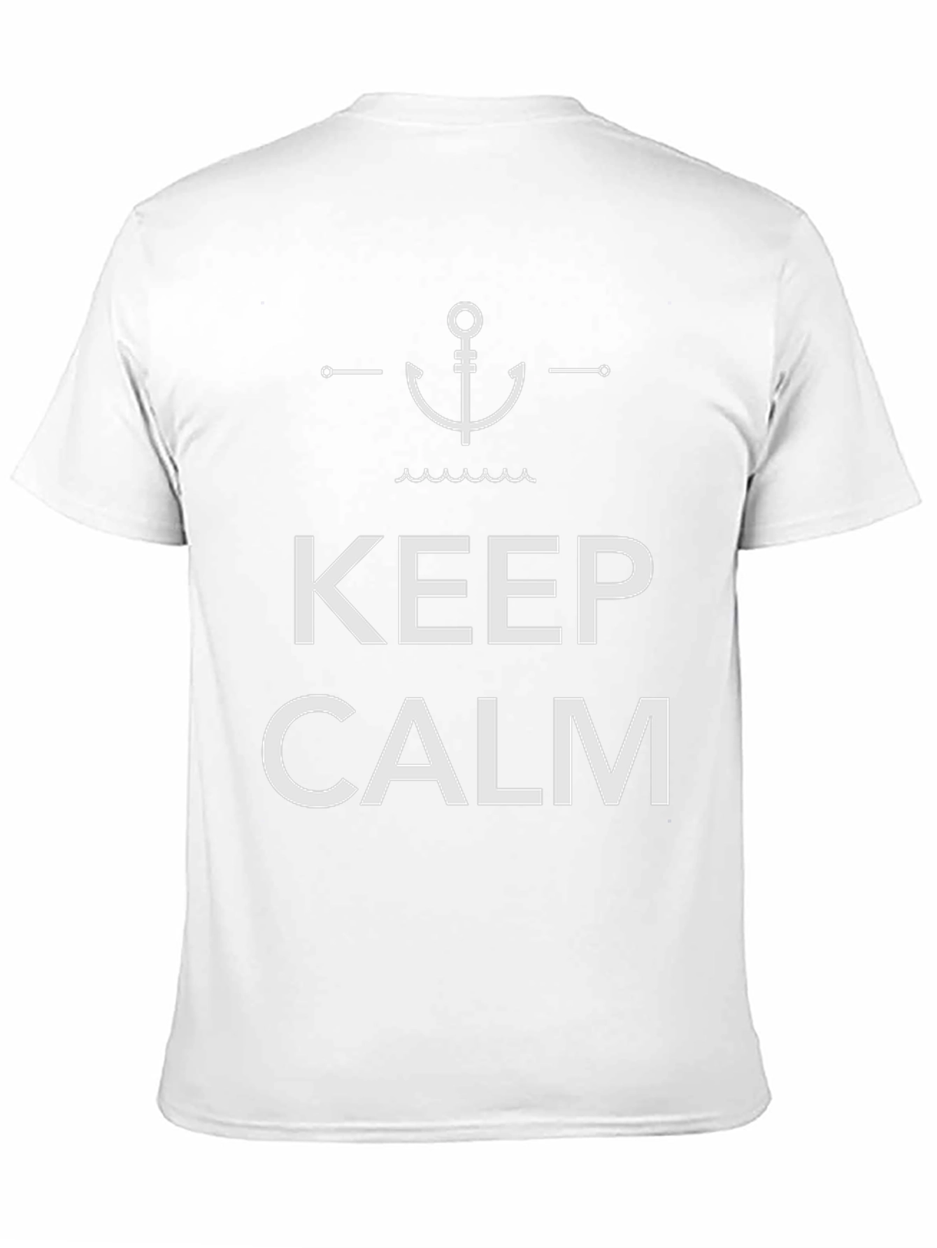 Keep Calm Anchor Graphic Black T-Shirt