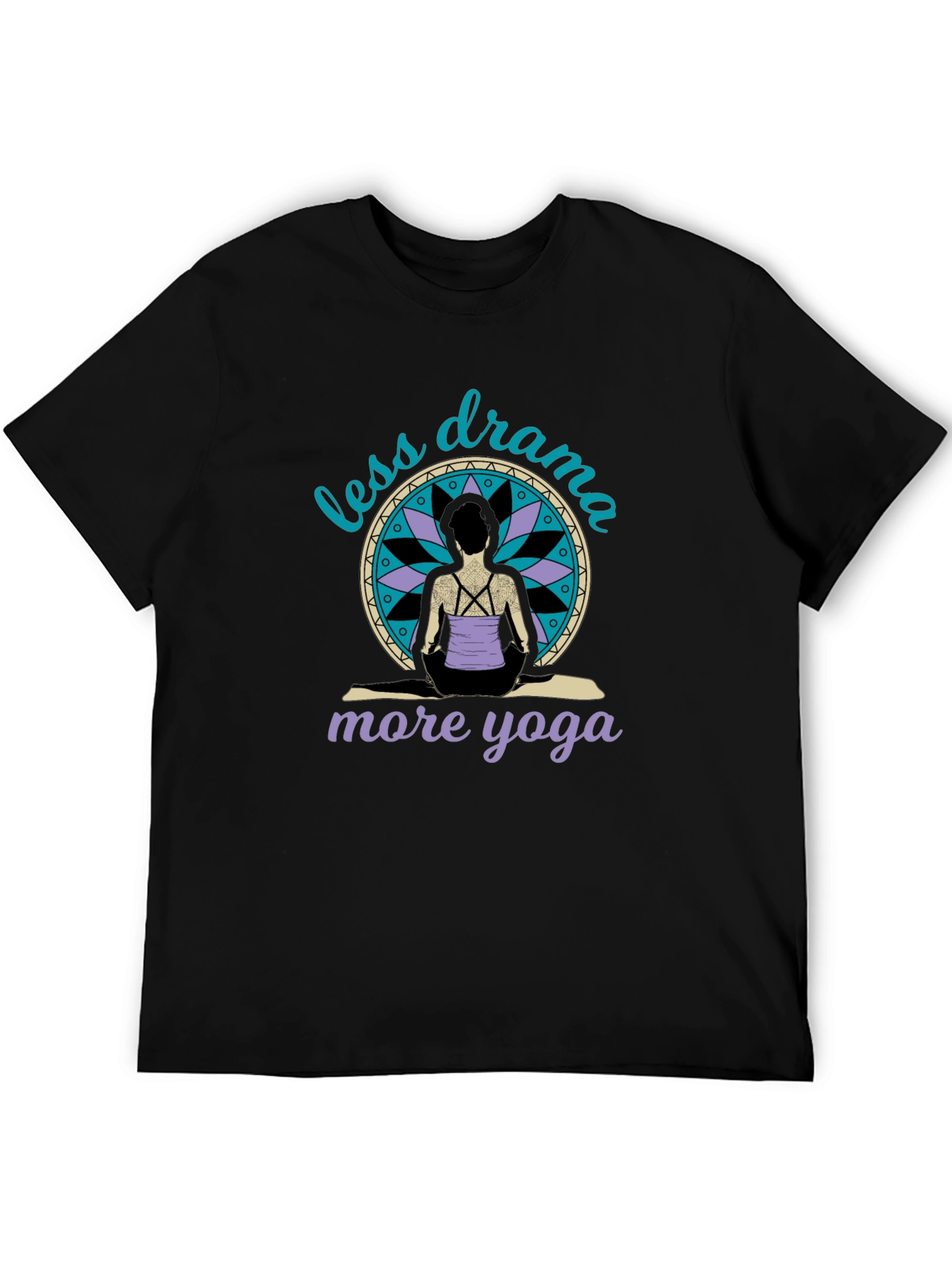 Less Drama More Yoga Graphic T-Shirt