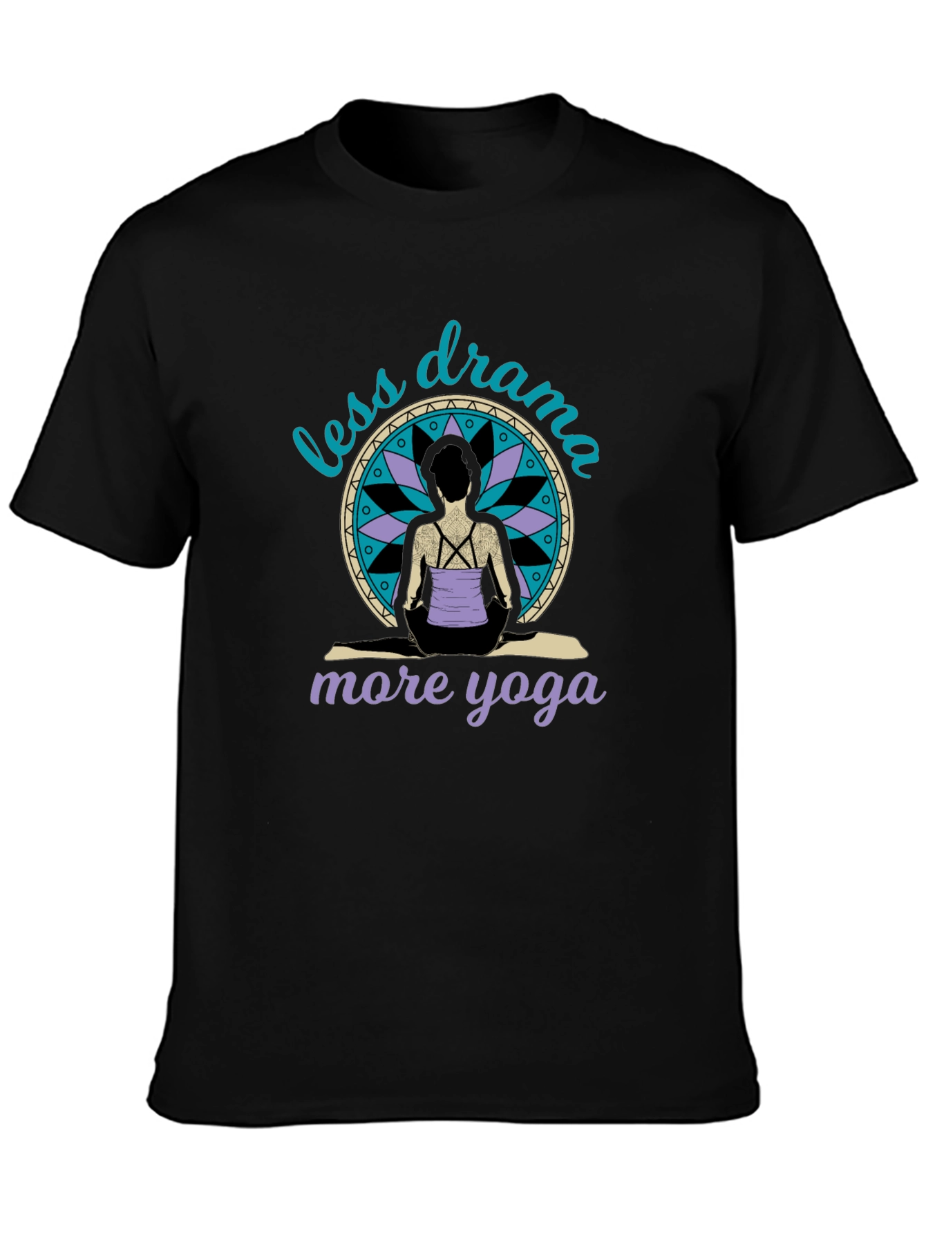 Less Drama More Yoga Graphic T-Shirt