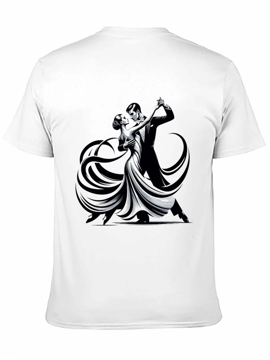 Tango Dance Graphic Tee - Sleek Black Shirt